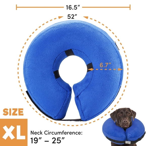 🔥4/$15 BENCMATE INFLATABLE RECOVERY DOG COLLAR PROTECTIVE CONE M - L - XL - Picture 7 of 10